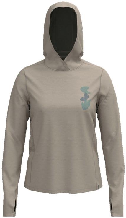 Capilene Cool Sun Hoody - Sunshaped Shadows - Womens - albatross grey / light albatross grey x-dye 1