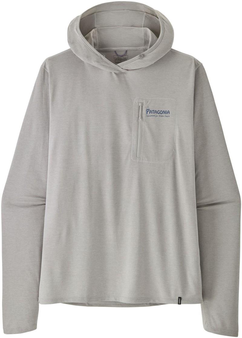 Capilene Cool Sun Hoody - Water People Banner - Mens - crisp grey / salt grey x-dye 1