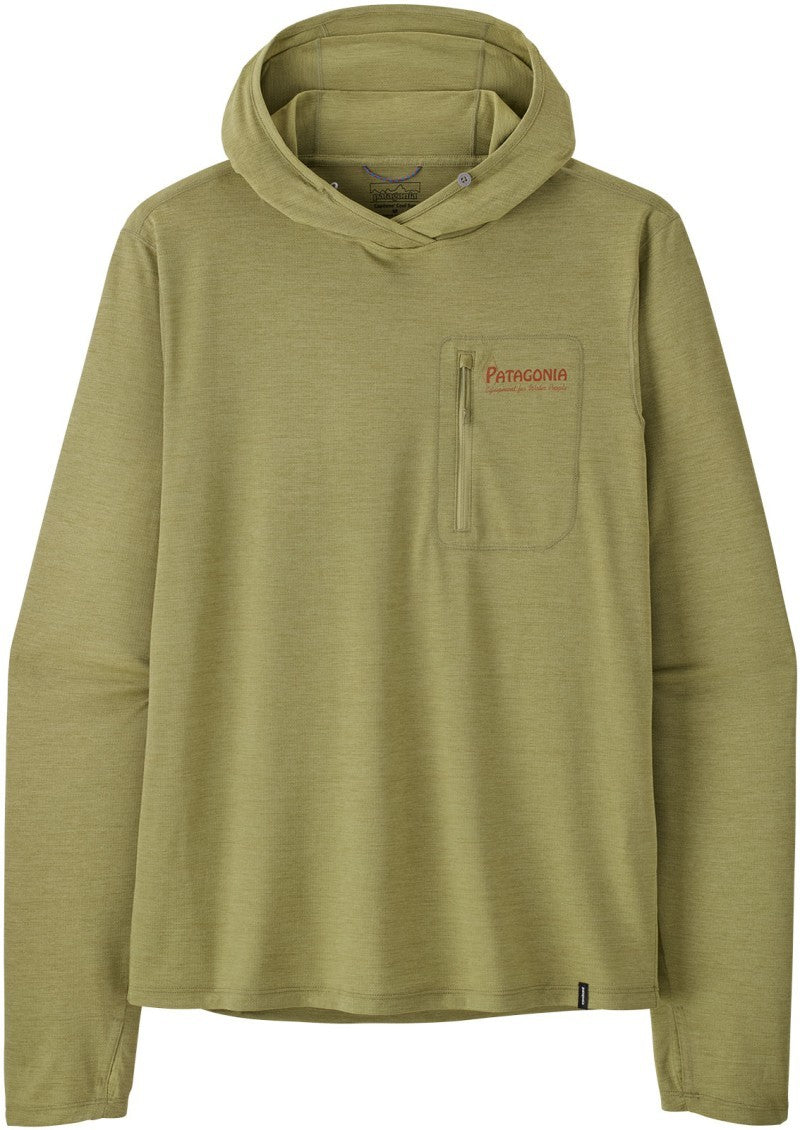 Capilene Cool Sun Hoody - Water People Banner - Mens - gumtree green / light gumtree green x-dye 1