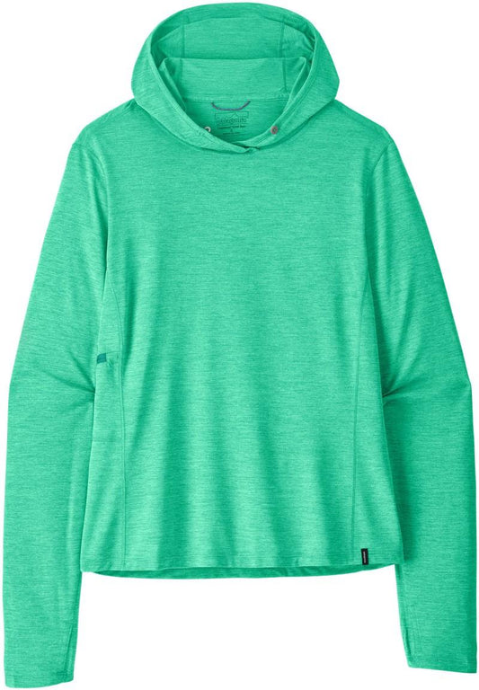Capilene Cool Sun Hoody - Womens - aqua stone / early teal x-dye 1