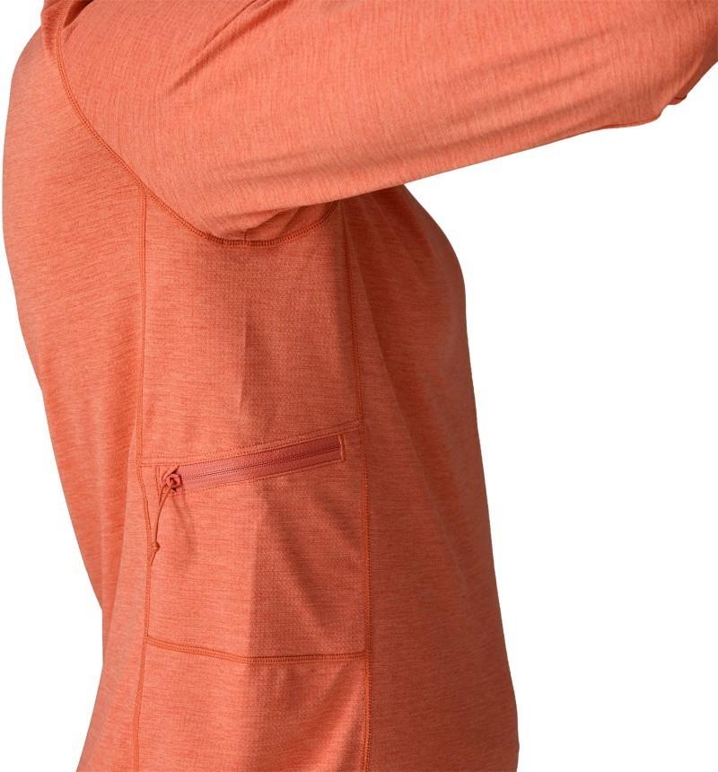 Capilene Cool Sun Hoody - Womens - mellow melon / peach sherbet x-dye 1