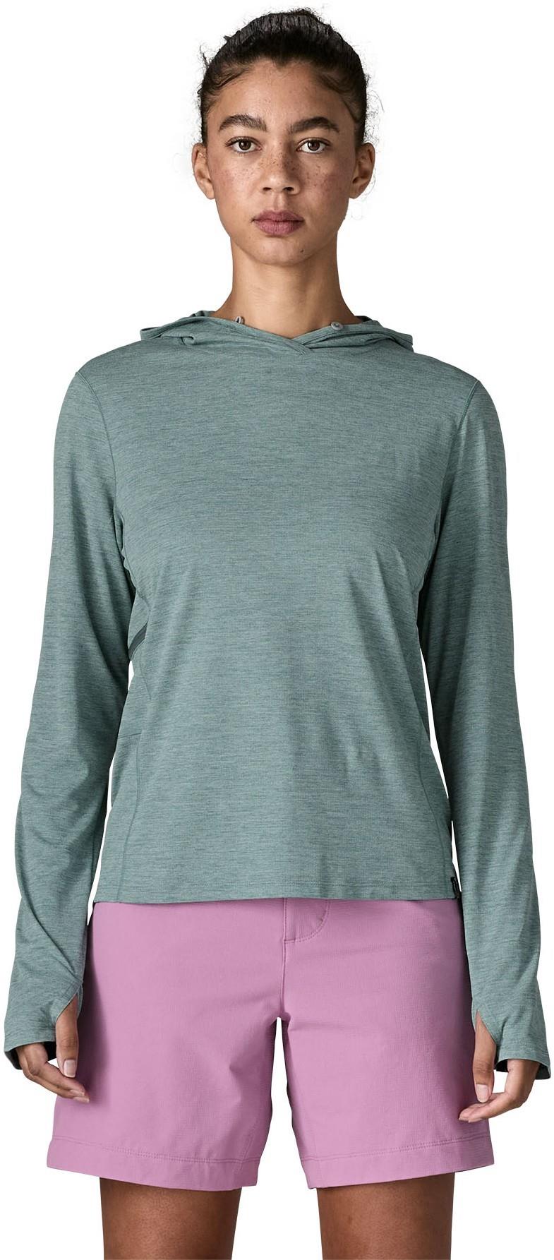 Capilene Cool Sun Hoody - Womens - nouveau green / blue sage x-dye 1