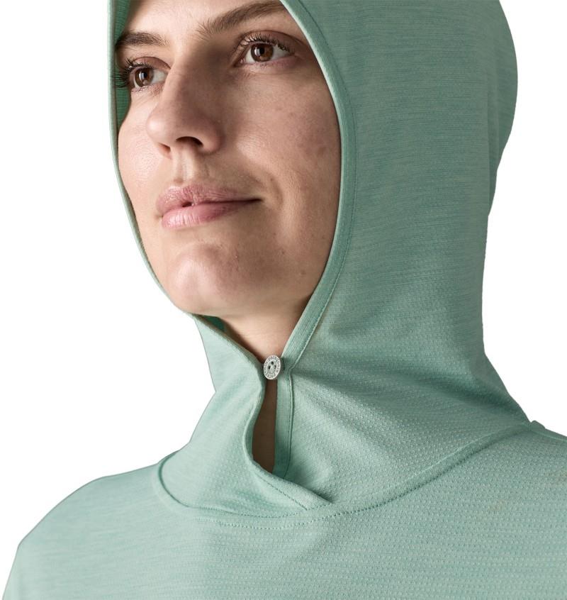 Capilene Cool Sun Hoody - Womens - thermal blue / thin ice x-dye 1