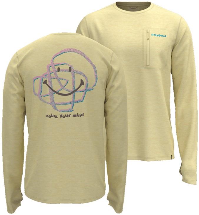 Capilene Cool Sun LS Shirt - Rock & Relax - Mens - resin yellow / dark resin yellow x-dye 1