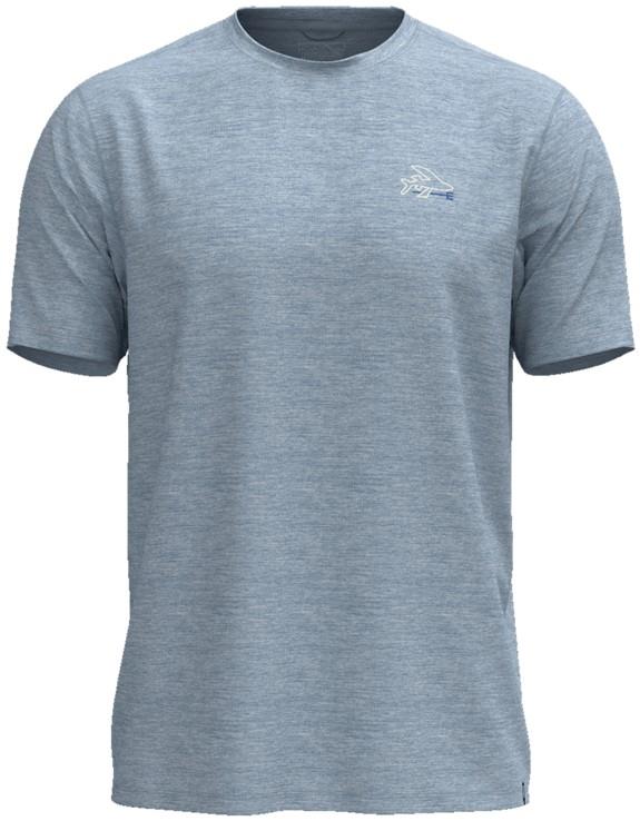 Capilene Cool Sun SS Shirt - Flying Fish - Mens - steam blue / dark steam blue x-dye 1