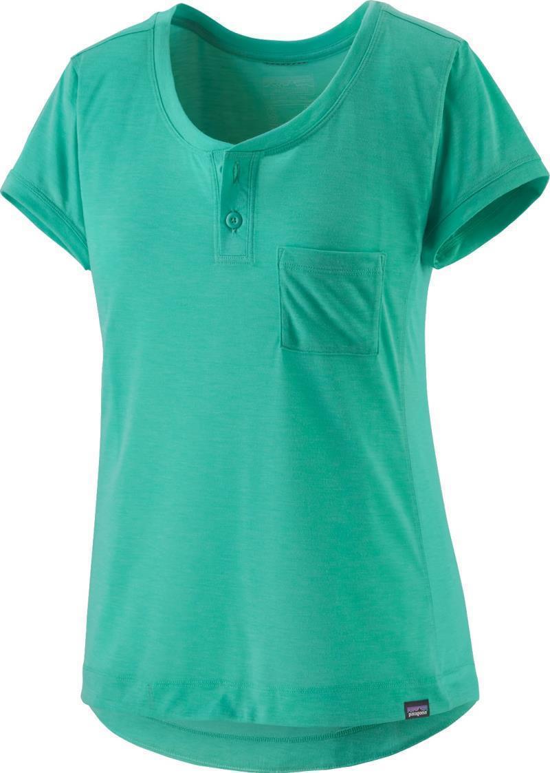 Capilene Cool Trail Bike Henley - Womens - fresh teal 1