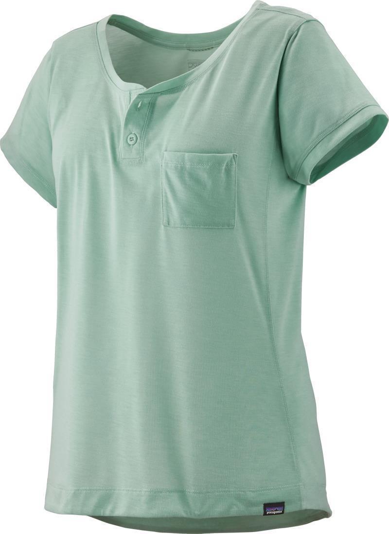 Capilene Cool Trail Bike Henley - Womens - gypsum green 1