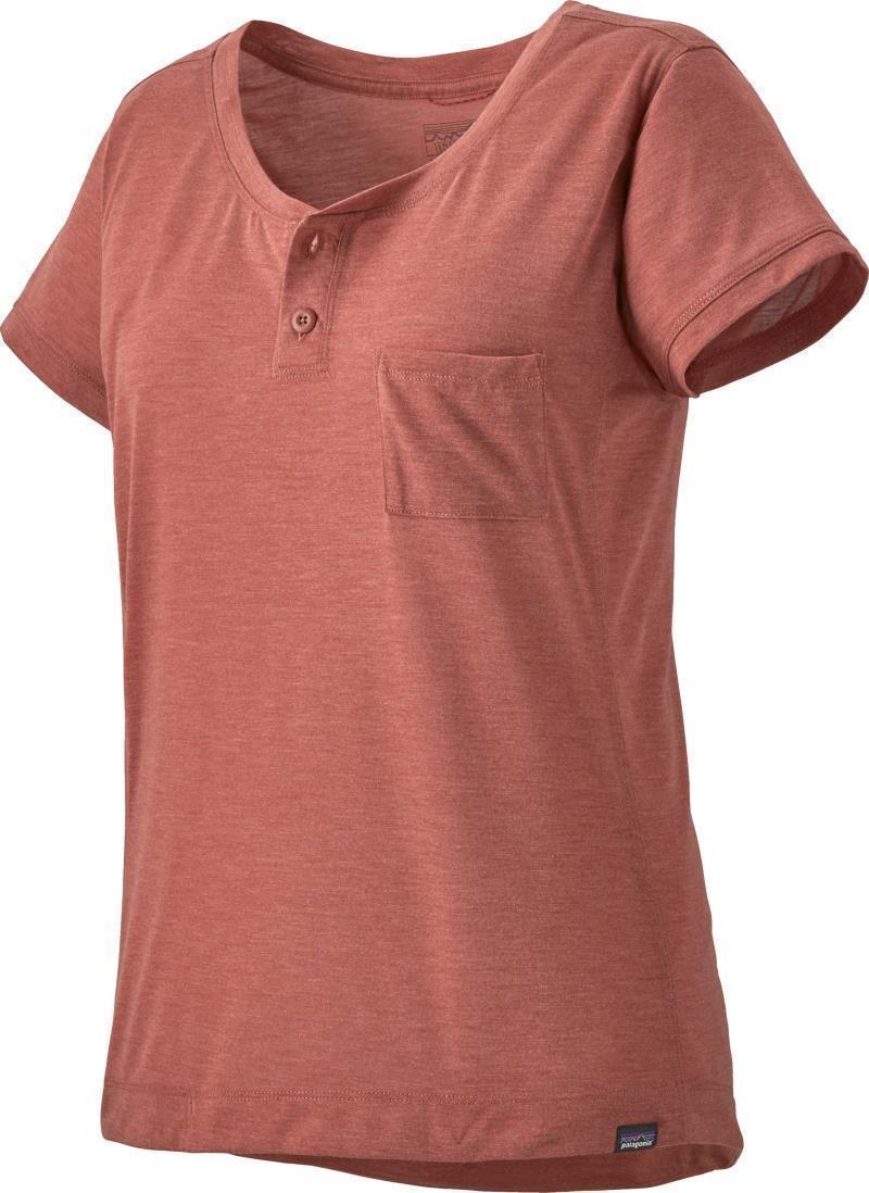 Capilene Cool Trail Bike Henley - Womens - spanish red 1