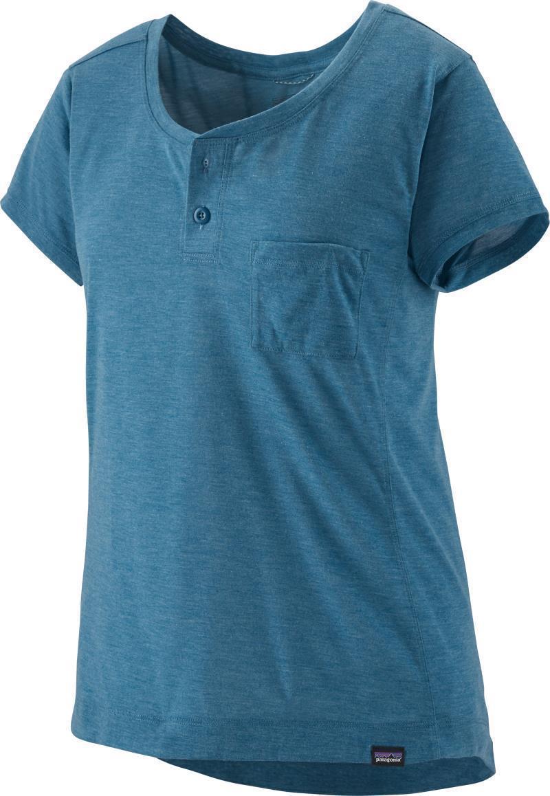 Capilene Cool Trail Bike Henley - Womens - steller blue 1