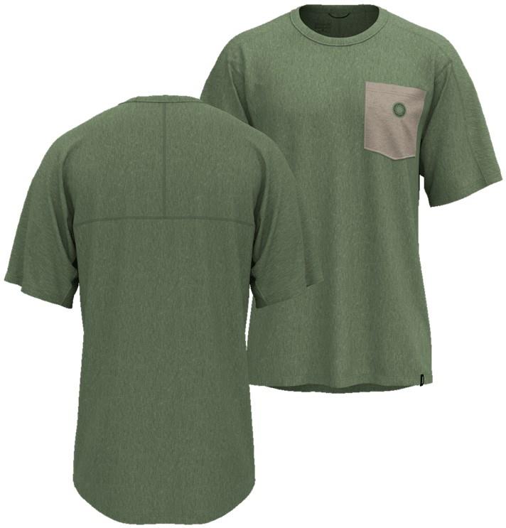 Capilene Cool Trail Bike Shirt - Mens - rangeroller label / plant green 1