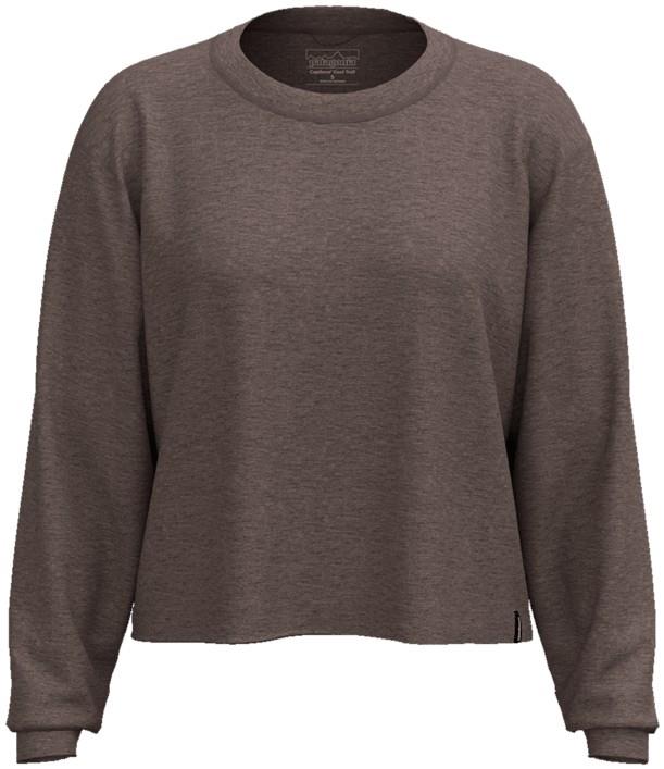 Capilene Cool Trail Cropped LS Shirt - Womens - crimini taupe 1