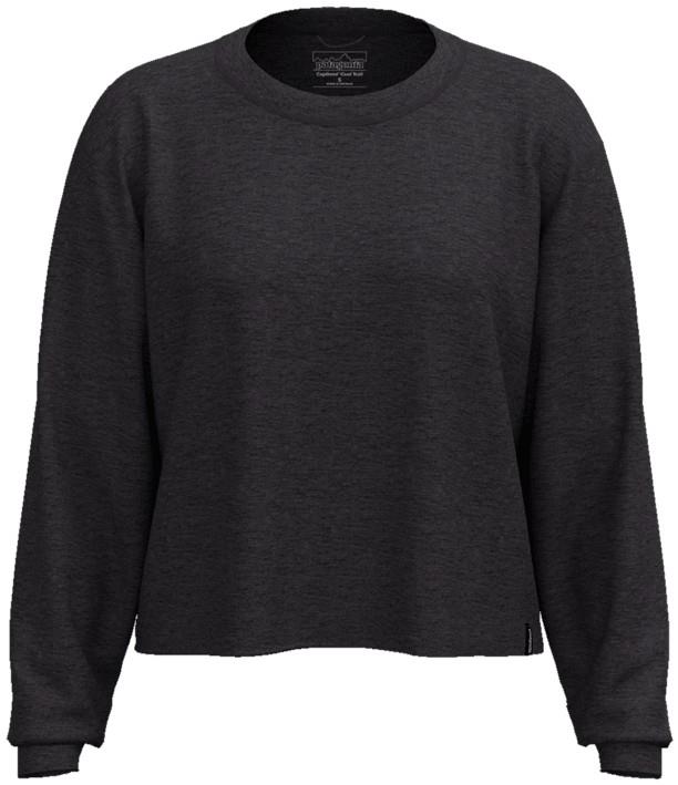 Capilene Cool Trail Cropped LS Shirt - Womens - ink black 1