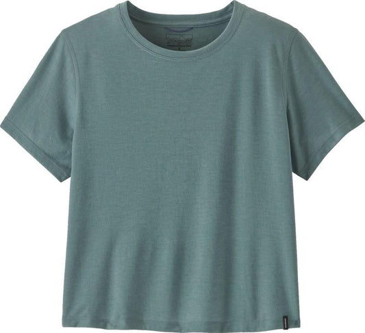 Capilene Cool Trail Cropped Shirt - Womens - blue sage 1