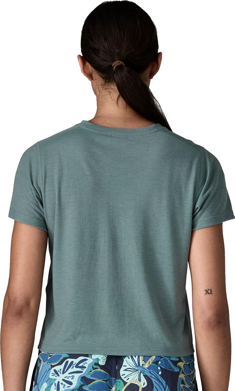 Capilene Cool Trail Cropped Shirt - Womens - blue sage 1