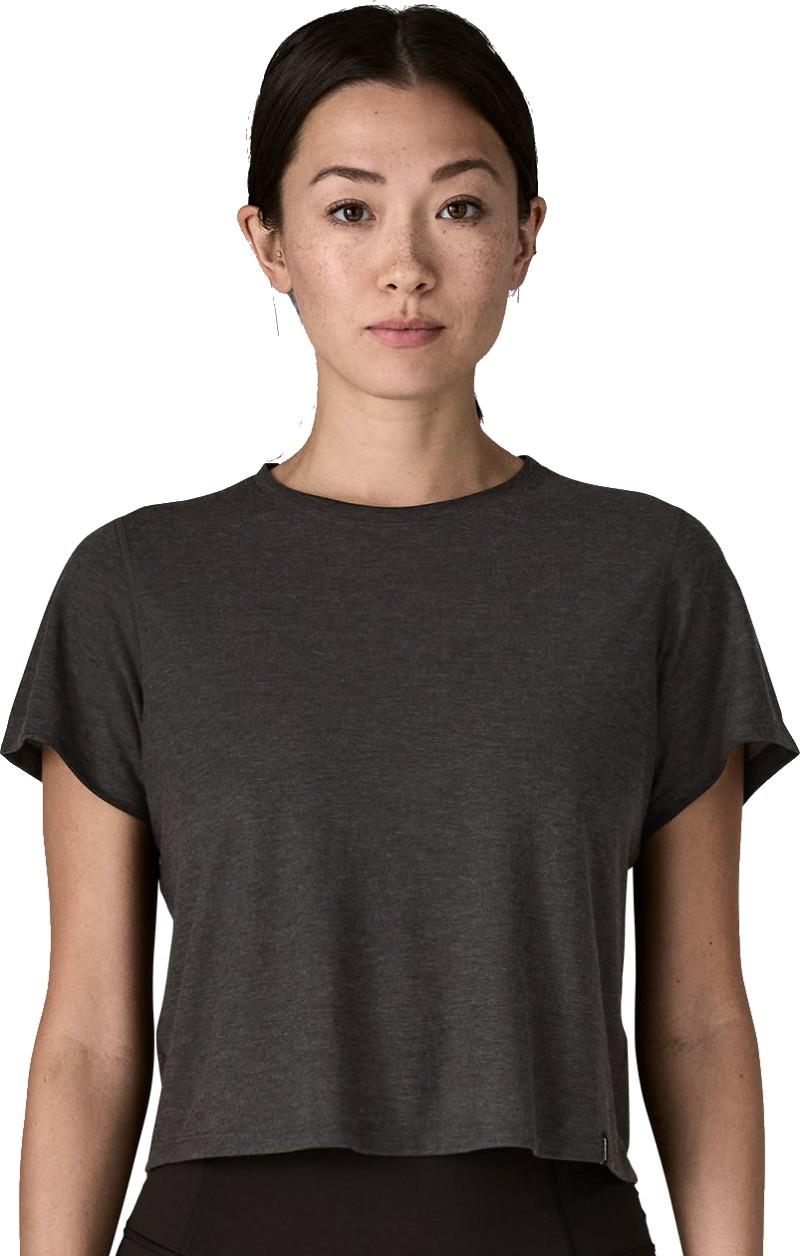 Capilene Cool Trail Cropped Shirt - Womens - ink black 1