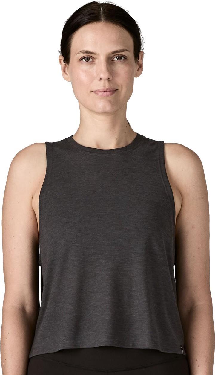 Capilene Cool Trail Cropped Tank - Womens - ink black 1