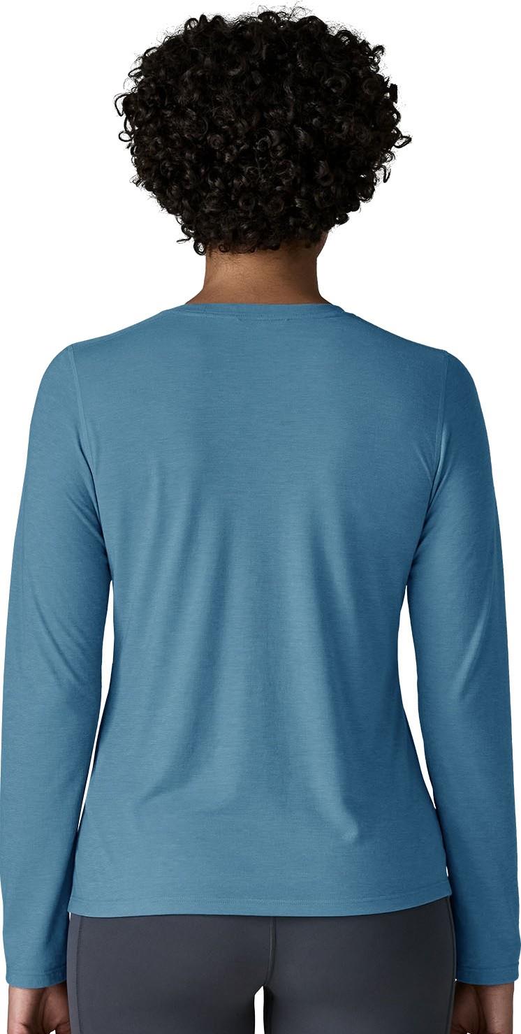 Capilene Cool Trail LS Shirt - Stratapeaks - Womens - shore blue 1