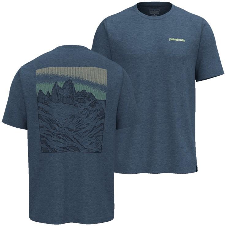 Capilene Cool Trail SS Shirt - Fitz Roy Approach - Mens - freshwater blue 1