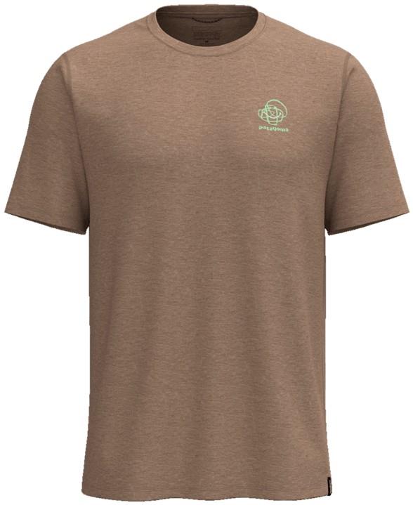 Capilene Cool Trail SS Shirt - Relax Rocks - Mens - fossil brown 1