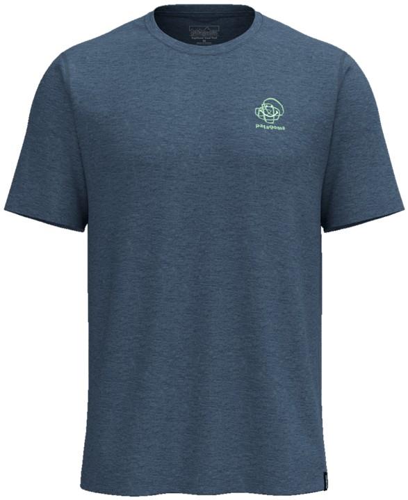 Capilene Cool Trail SS Shirt - Relax Rocks - Mens - freshwater blue 1
