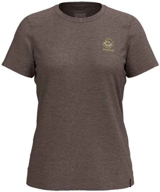 Capilene Cool Trail SS Shirt - Relax Rocks - Womens - crimini taupe 1
