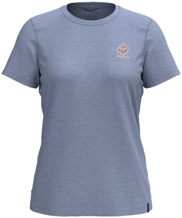 Capilene Cool Trail SS Shirt - Relax Rocks - Womens - ghost blue 1