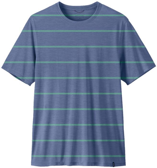 Capilene Cool Trail Shirt - Mens - trail stripe / freshwater blue 1