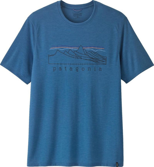 Capilene Cool Trail Shirt - Stratapeaks - Mens - aquatic blue 1
