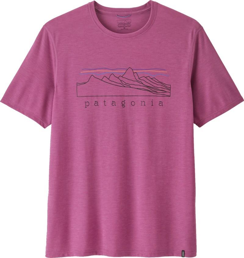Capilene Cool Trail Shirt - Stratapeaks - Mens - faded magenta 1
