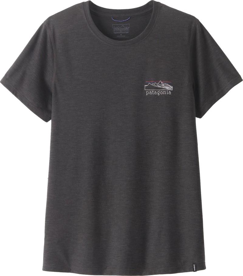 Capilene Cool Trail Shirt - Stratapeaks - Womens - ink black 1