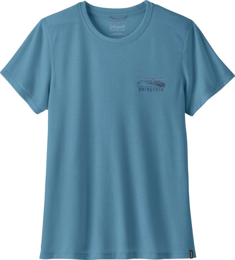 Capilene Cool Trail Shirt - Stratapeaks - Womens - shore blue 1