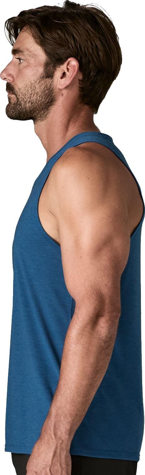 Capilene Cool Trail Tank - Mens - aquatic blue 1