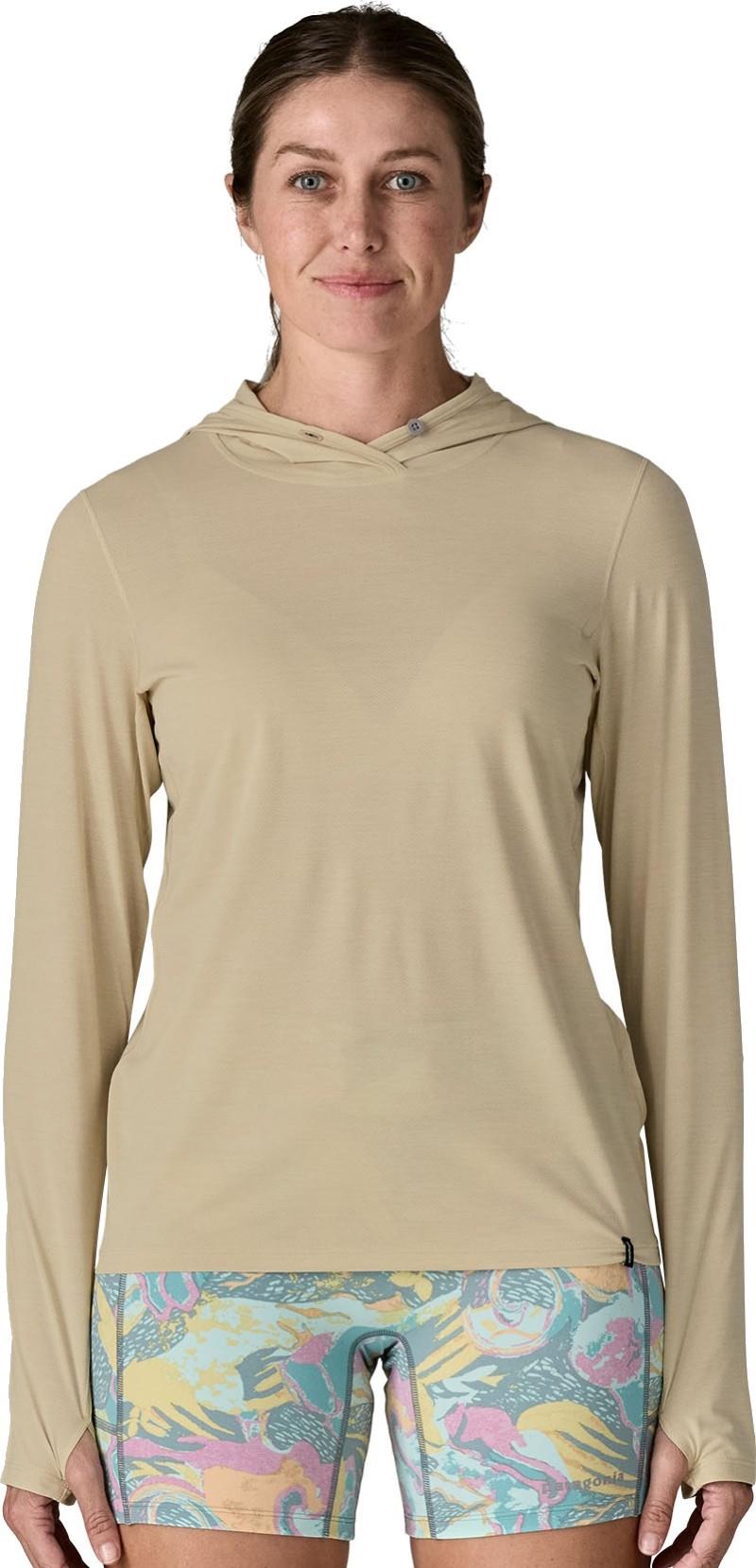 Capilene Cool Ultra Hoody - Womens - pumice / dyno white x-dye 1