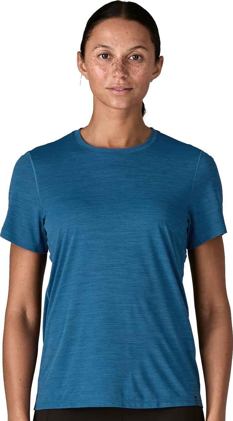 Capilene Cool Ultra Shirt - Womens - aquatic blue / light aquatic blue x-dye 1