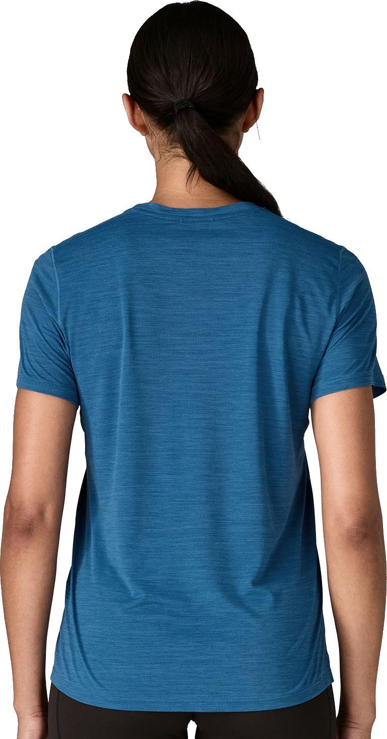 Capilene Cool Ultra Shirt - Womens - aquatic blue / light aquatic blue x-dye 1