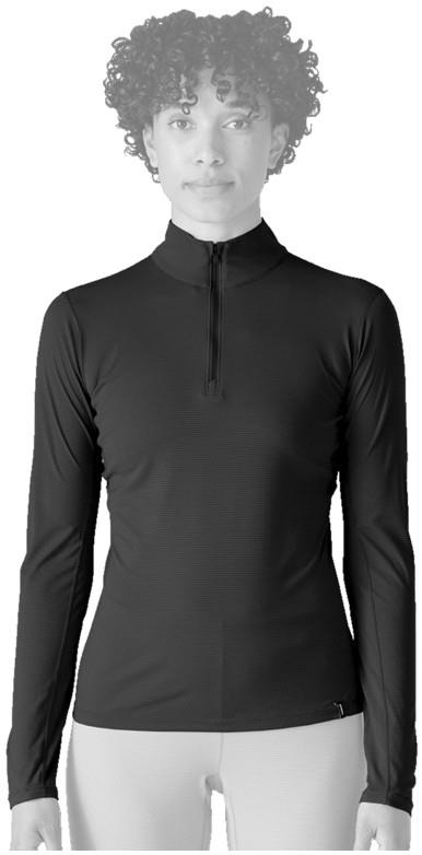 Capilene Lightweight Zip Neck - Womens - black 1