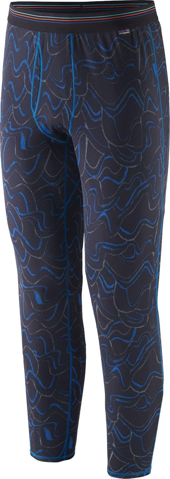 Capilene Midweight Bottoms - Mens - small currents / endless blue 1