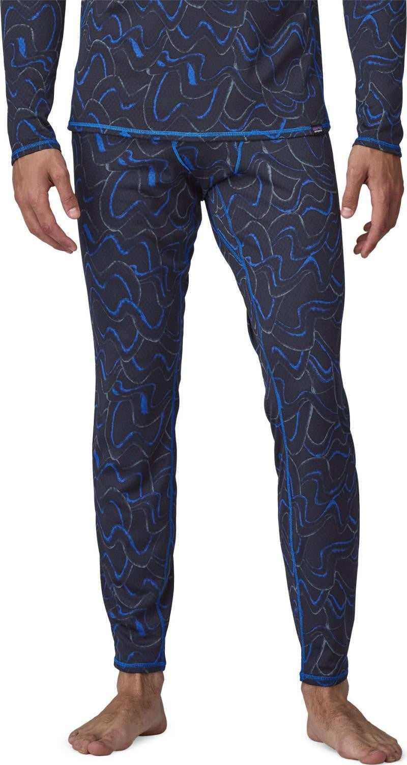 Capilene Midweight Bottoms - Mens - small currents / endless blue 1