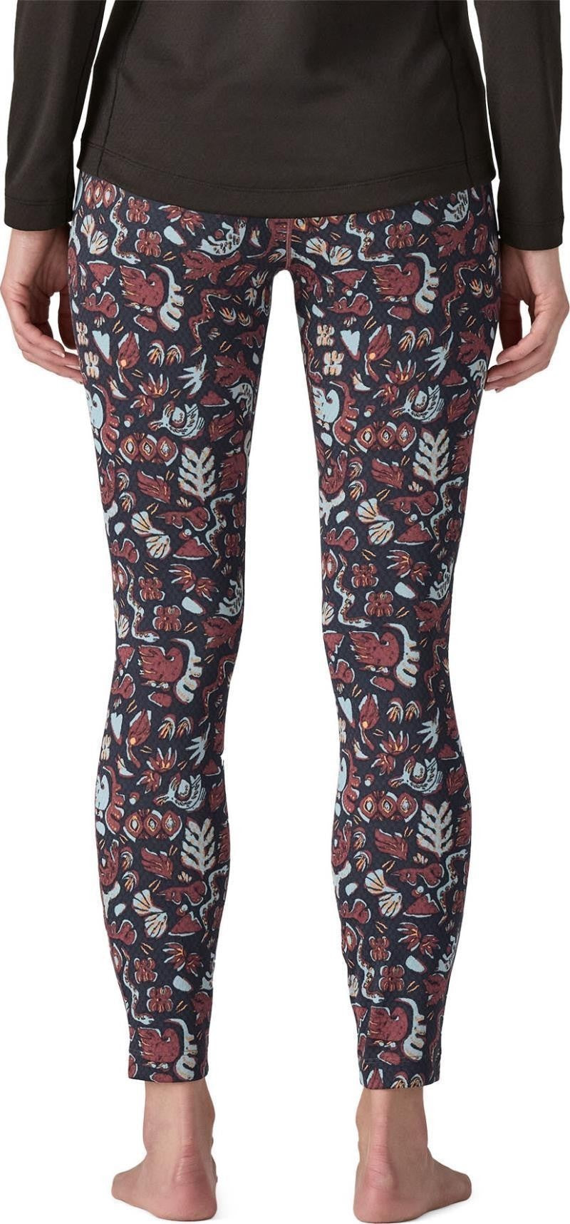 Capilene Midweight Bottoms - Womens - across oceans / dulse mauve 1