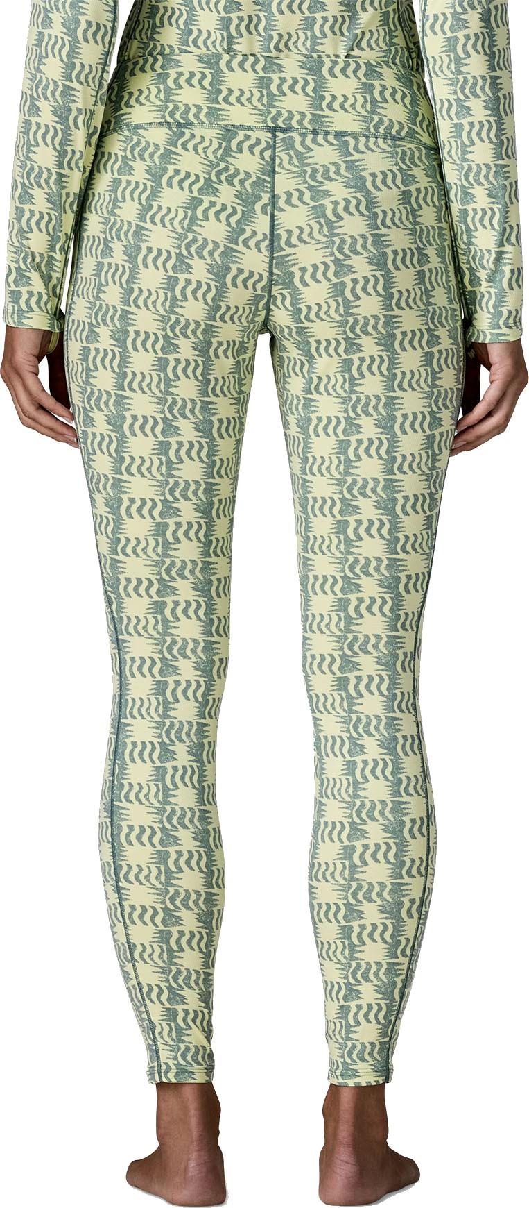 Capilene Midweight Bottoms - Womens - sun quilt / blue sage 1