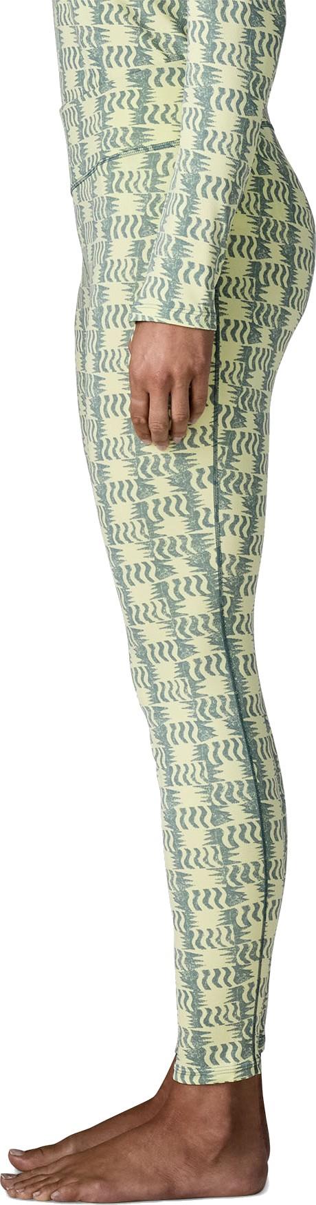 Capilene Midweight Bottoms - Womens - sun quilt / blue sage 1