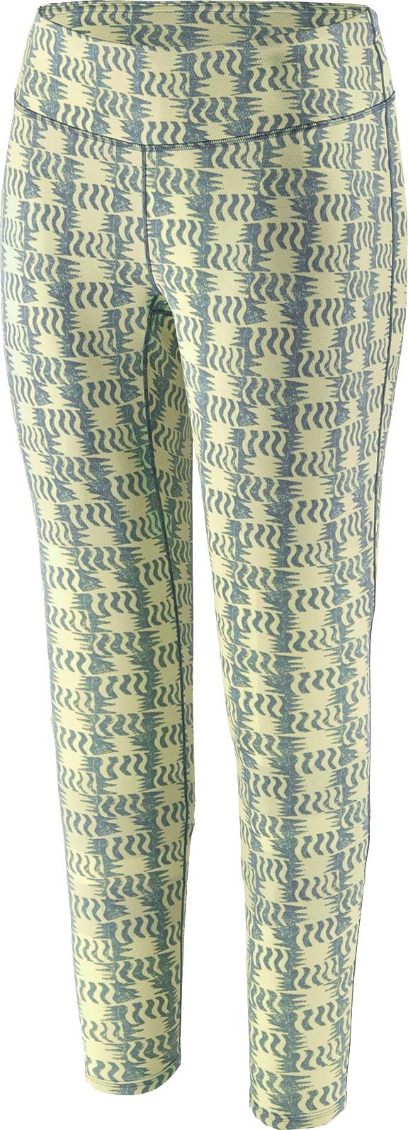 Capilene Midweight Bottoms - Womens - sun quilt / blue sage 1