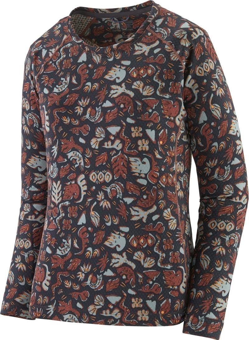 Capilene Midweight LS Crew - Womens - across oceans / dulse mauve 1