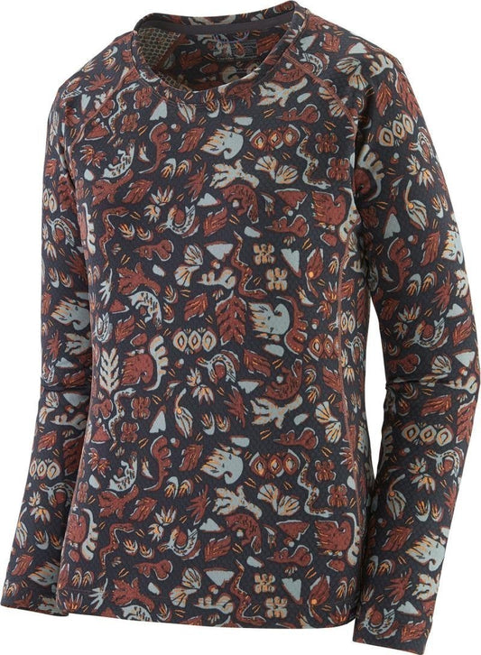 Capilene Midweight LS Crew - Womens - across oceans / dulse mauve 1