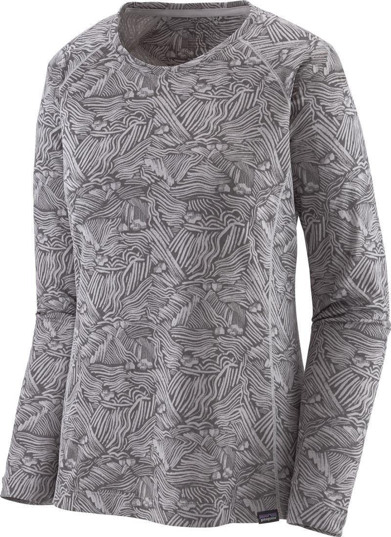 Capilene Midweight LS Crew - Womens - hut to hut / salt grey 1