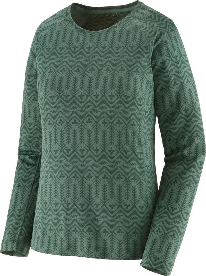 Capilene Midweight LS Crew - Womens - sidekick / regen green 1