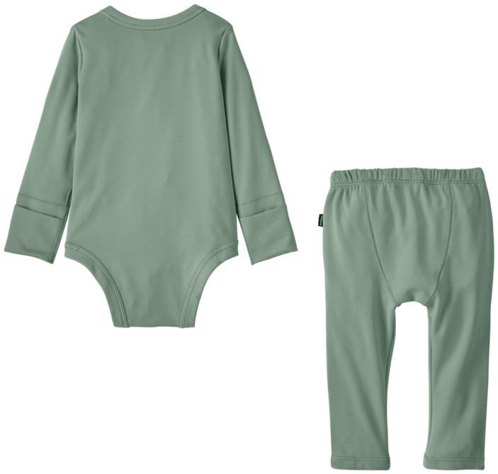 Capilene Midweight Set - Infant - dancing dawn / cover green 1
