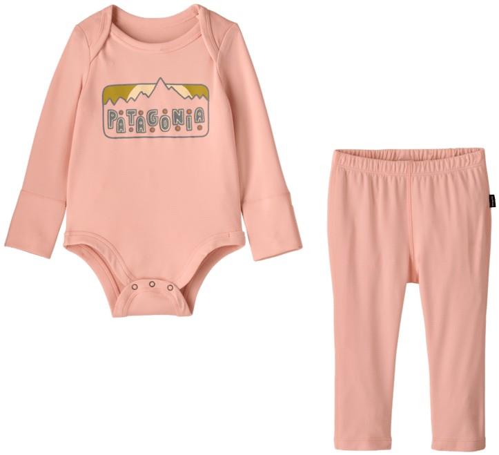 Capilene Midweight Set - Infant - dancing dawn / sunlit pink 1