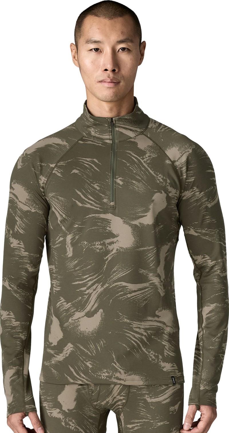 Capilene Midweight Zip Neck - Mens - polar breeze / basin green 1