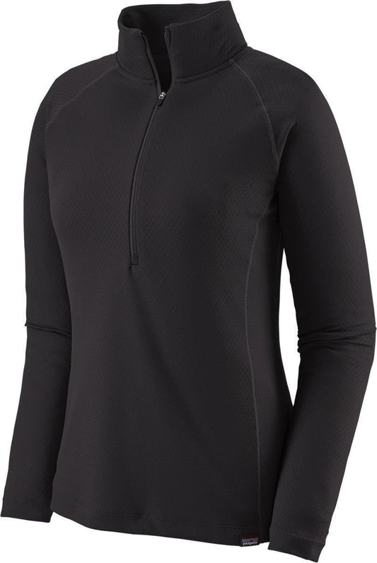 Capilene Midweight Zip Neck - Womens - Black 1